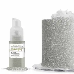 Bakell - Silver Sage Tinker Dust Edible Glitter (25g, 1x Spray Pump) for Food, Desserts, and Beverages!