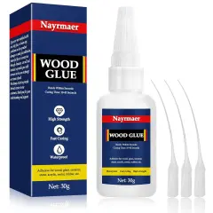 Wood Glue, 30g Super Glue for Wood, CA Glue for Wood Working, Fast Drying Wood Glue for Wood, Furniture, Balsa and Crafts (WGN1-30g)