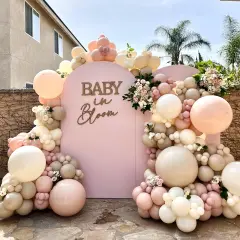 151pcs Boho Dusty Pink Balloon Arch Garland Kit
