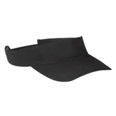 Big Accessories&reg; Cotton Twill Visor BLACK