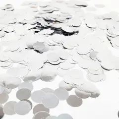 Silver Confetti 0.6 inch,Round Silver Foil Confetti,Shiny Silver Confetti for Party Decoration or Filled Balloons,(3.52 oz)
