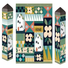 No Place Like Home Art Pole 20 Inches