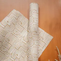 Gift Wrap Set of 5 - Orange/Brown - HMP+Cardboard