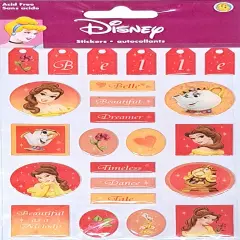 Disney Princess Bell Dimensional Epoxy Stickers