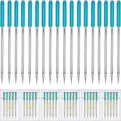 30 Pieces Sewing Machine Needles HAX1 130/705H Universal Regular Point Flat Shank Sewing Needle Compatible with Singer, Brother,Janome,Pfaff and Other Brand (Blue Size 11-30PCS)