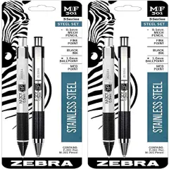 M/F-301 The Original Mechanical Pen & Pencil Set, Fine Point (57011) 2 Pack