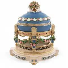 1907 Love Trophies Egg (Cradle with Garlands) Musical Royal Easter Egg