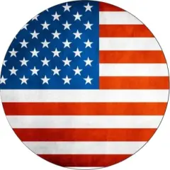 Flag Design Absorbent Cup Holders Car Coasters,Ceramic Stone Drinks Coaster Set for Women Man 2.56"(2 Pack)