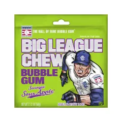 Big League Chew Gum Sour Apple | 2.12oz, 12ct