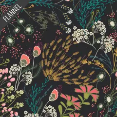 Meadow Flannel in Umbra (f-56302-1) | Art Gallery Flannel | AGF Studio | Art Gallery