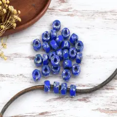 20g 3 Cut Opaque Blue Rembrandt 2/0 Matubo Beads