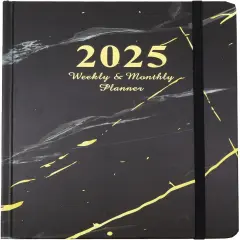 2025 Planner - Planner/Calendar 2025, Jan.2025 - Dec.2025, 2025 Planner Weekly and Monthly with Tabs, 6.1" x 8.5", Hardcover with Storage Pocket + Thick Paper
