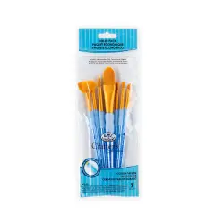 RCC 405 | Crafter's Choice&trade; 7pc Golden Taklon Variety Brush Set