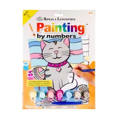 MFP18 | Painting by numbers&trade; Children's 10pc 8.75" x 11.75" Kitten Painting Project
