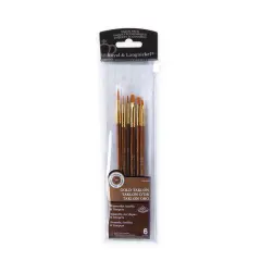 RSET-9164 | 6pc Golden Taklon Round/Shader Brush Set