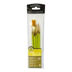 RSET-9122 | 5pc Golden Taklon Variety Brush Set