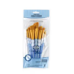 RCC 304 | Crafter's Choice&trade; 7pc Golden Taklon Angular Brush Set