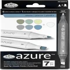 7pc Dual-Tip, Alcohol Based Marker Set