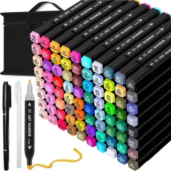 80 Colors Alcohol Markers with Case