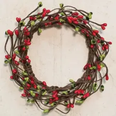 Handcrafted Rustic Pip Berry Ring For Home Decor And Seasonal Displays Green