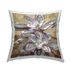 Rustic Desert Succulents Outdoor Printed Pillow Design by Lindsay Benson, 18 x 7 x 18
