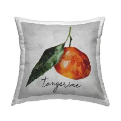 Vintage Tangerine Fruit Outdoor Printed Pillow Design by Regina Moore, 18 x 7 x 18
