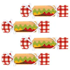 Big Dot of Happiness Fire Up the Grill - No Snap Summer BBQ Picnic Party Table Favors - DIY Cracker Boxes - Set of 12