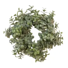 Icy Pebble Eucalyptus Candle Ring 3"