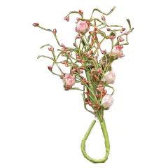 Pink Rosebud Bush, 18"