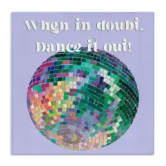 Stupell Industries Dance It Out Phrase Canvas Wall Art Design by Regina Moore
