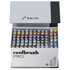 Karin Realbrush Pro Markers - Mega Plus Box, Set of 75