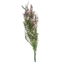 23" Lavender Plastic Blossoms and Greenery Asparagus Bush On Plastic Stem