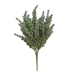 12" Green Artificial Blue Heather Bush Stem for Spring Table Centerpiece or Home Floral Display