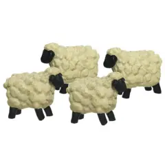 4-set, Mini Folkart Sheep