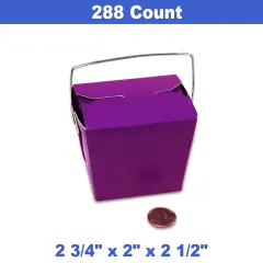 Colored Paper Wire Handle Boxes 2 3/4 '' 2 ''