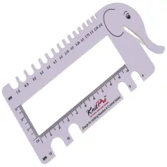 KnitPro Needle & Crochet View Sizer W/Yarn Cutter-Blush