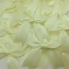 12 Ct Pastel Yellow Bows Satin Ribbon