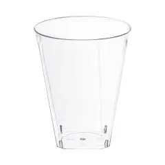 Clear Square Bottom Disposable Plastic Cups - 7 oz. (500 Cups)