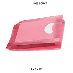 Merchandise Bags 7" x 3" x 12" for Red