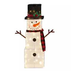 Kitcheniva 3 FT Lighted Snowman With LED Warm White