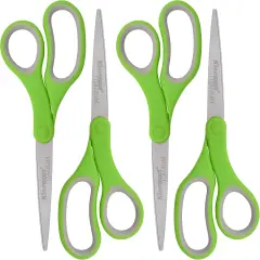 8" Titanium Scissors with Durable Ergonomic Handle (4 pk)