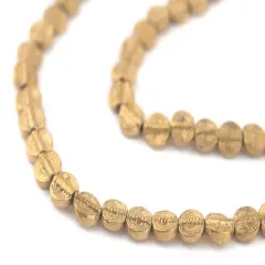 The Bead Chest Baule-Style Circular Brass Beads (7mm)