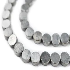 The Bead Chest Circular Disk Silver Beads (8mm)