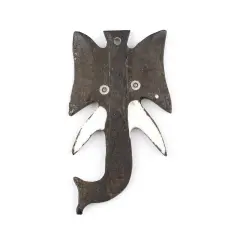 The Bead Chest Tusked Elephant Kenya Bone Pendant African Brown Large Hole Handmade