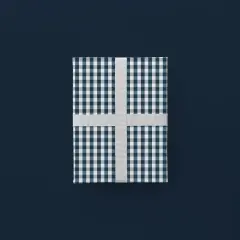 Dark Blue Vintage Gingham Gift Wrap