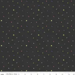 Confetti in Black (c16514-black) | New Box of Crayons | Riley Blake Designs | Riley Blake