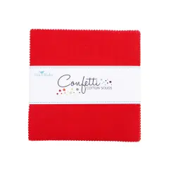 Confetti Cotton 5" Square Pack (Charm Pack / 5" Stacker) in Schoolhouse byfor Riley Blake (5-120-SCHOOLHOUSE-42)