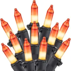 Candy Corn Halloween String Lights - Yellow & Orange