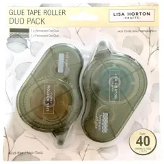 Lisa Horton Crafts Duo Tape Runners-Solid & Dotted