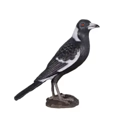 Magpie Crow Life Size Statue